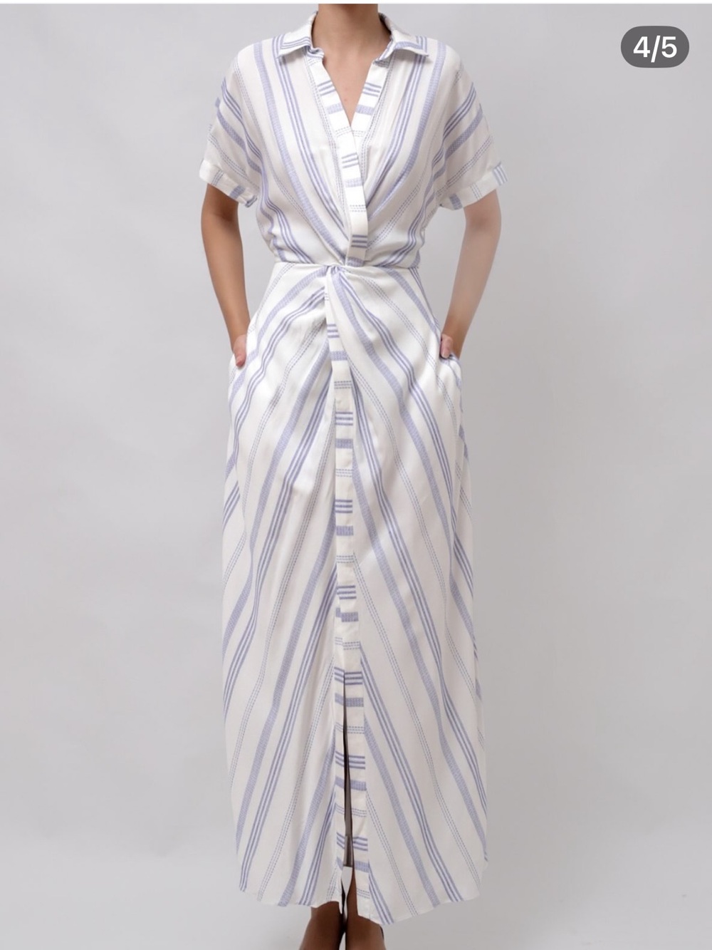 Club Monaco Womens Maxi Twist Front Dress